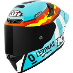 CAPACETE KYT TT-COURSE JAUME MASIA LEOPARD REPLICA (ESPANHA)