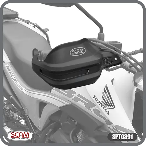 PROTETOR DE MAO HONDA BROS160 2015+ / XRE 190 2016+ SPTO391 PRETO