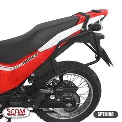 SUPORTE BAU LATERAL HONDA  BROS 150 2010+ / BROS160 2015  XRE 190 2016+ SPTO197 PRETO