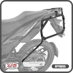 SUPORTE BAU LATERAL HONDA SAHARA 300 2024+ XRE300 2010 SPTO655 PRETO
