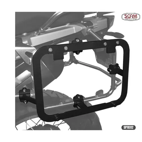SUPORTE BAU LATERAL TREKKER OUTBACK BMW ADVENTURE R1200GS 2013+ R1250GS 2019+ SPTO312 PRETO