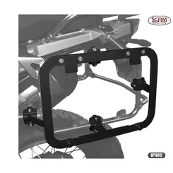 SUPORTE BAU LATERAL TREKKER OUTBACK BMW ADVENTURE R1200GS 2013+ R1250GS 2019+ SPTO312 PRETO