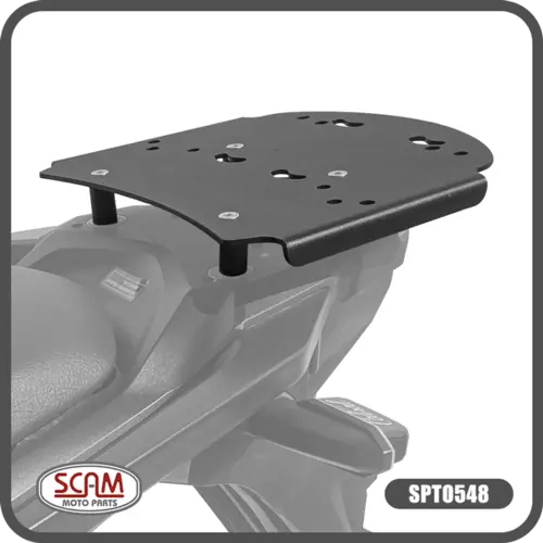 SUPORTE BAU SUPERIOR INDEPENDENTE HONDA SAHARA 300 2024 XRE 190 2016 + XRE 300 2010+ SPTO548 PRETO