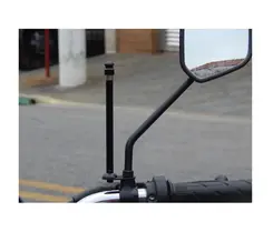 ANTENA CORTA PIPA P/ RETROVISOR 7 ESTAGIOS PRETA