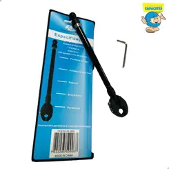 ANTENA CORTA PIPA RETRATIL P/ GUIDAO 7 ESTAGIOS PRETO