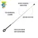 ANTENA CORTA PIPA RETRATIL P/ GUIDAO 7 ESTAGIOS PRETO